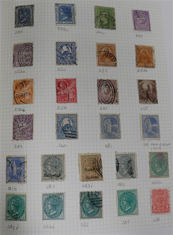 STAMPS - a Stanley Gibbons album of Australia (Roos, Heads and Commemoratives), etc.,